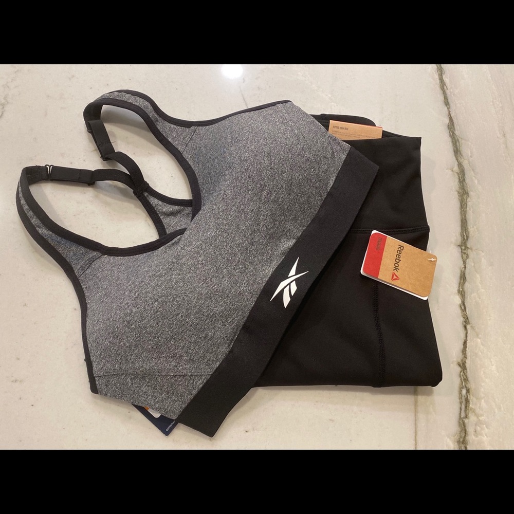 Reebok Sports Bra & Biker Shorts